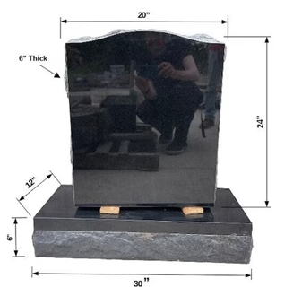 Black Granite Gravestone,Optimustone Black Granite