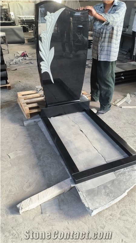Black Granite Gravestone,Optimustone Black Granite