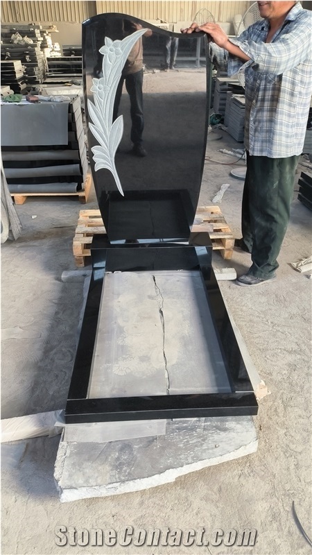 Black Granite Gravestone,Optimustone Black Granite