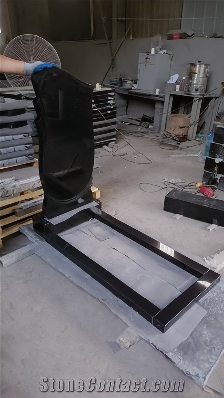 Black Granite Gravestone,Optimustone Black Granite