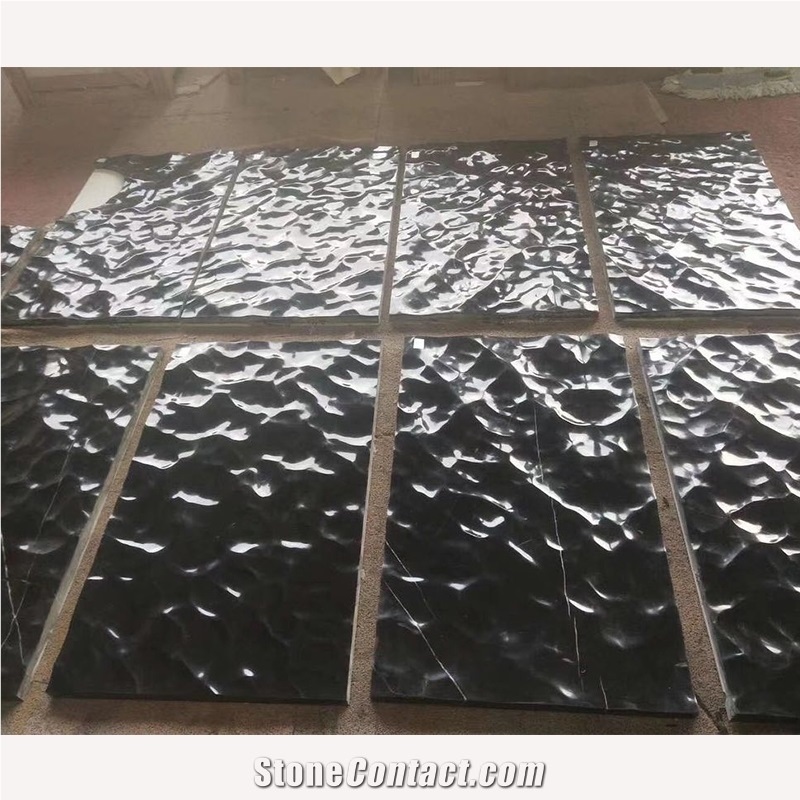 Black Marble Wave Liquid State, Spray Wave Custom Table