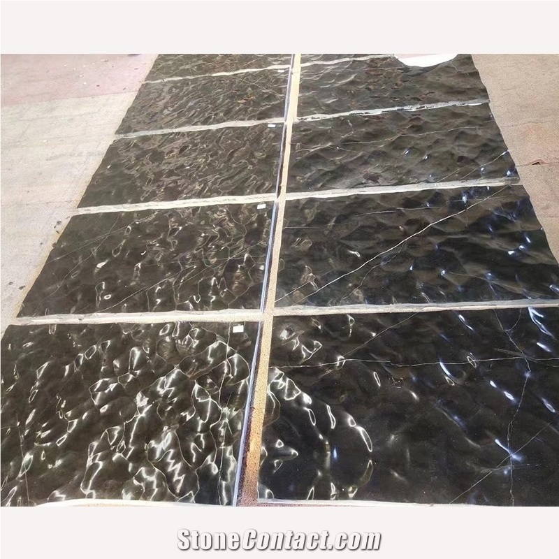 Black Marble Wave Liquid State, Spray Wave Custom Table