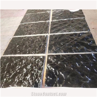 Black Marble Wave Liquid State, Spray Wave Custom Table