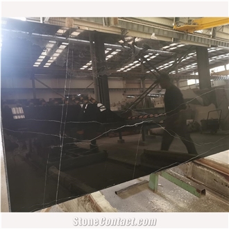 Black Marble Wave Liquid State, Spray Wave Custom Table