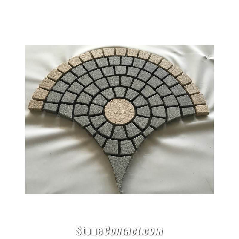 Grey Granite Mesh Cobblestone.Optimustone Grey Mesh Pavers