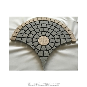 Grey Granite Mesh Cobblestone.Optimustone Grey Mesh Pavers