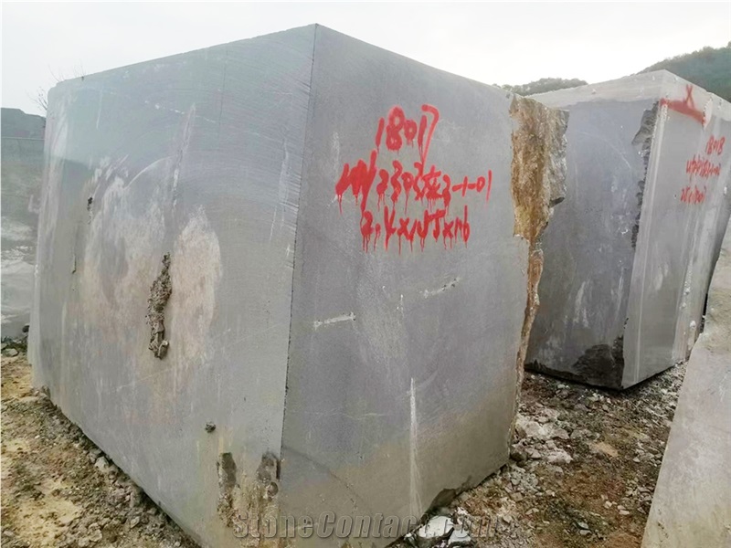Cinderella Grey Marble Block, China Quarry Rock