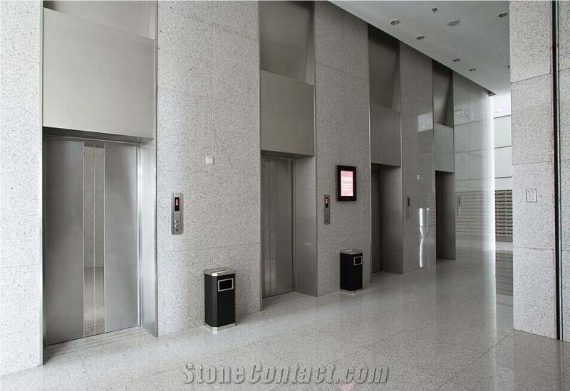 Shandong White G365 Granite Slab Tiles