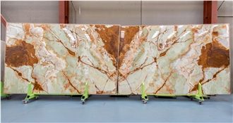 Light Green Onyx Slabs