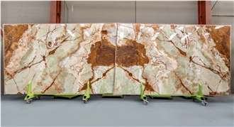Light Green Onyx Slabs