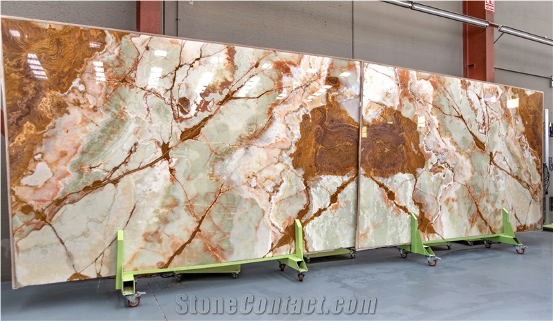 Light Green Onyx Slabs