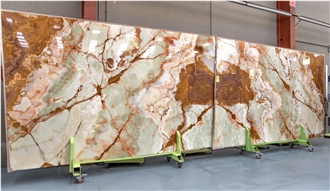 Light Green Onyx Slabs