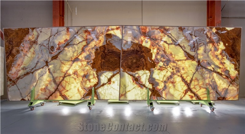 Light Green Onyx Slabs