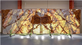 Light Green Onyx Slabs
