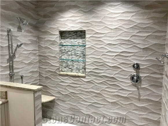 Ceramic Tiles Bathroom Wall, Shower Wall And Floor