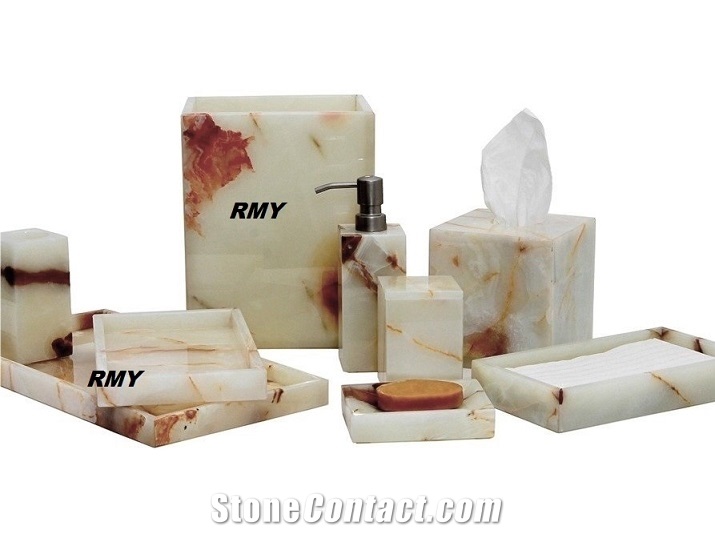 Onyx  Bath Canisters