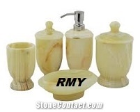 Onyx  Bath Canisters