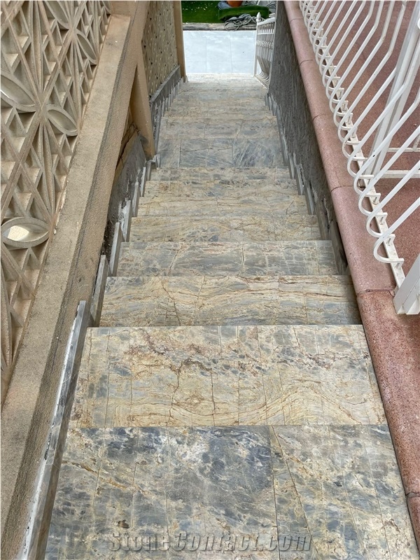 Cuarcita Altamira Gris Quartzite Steps