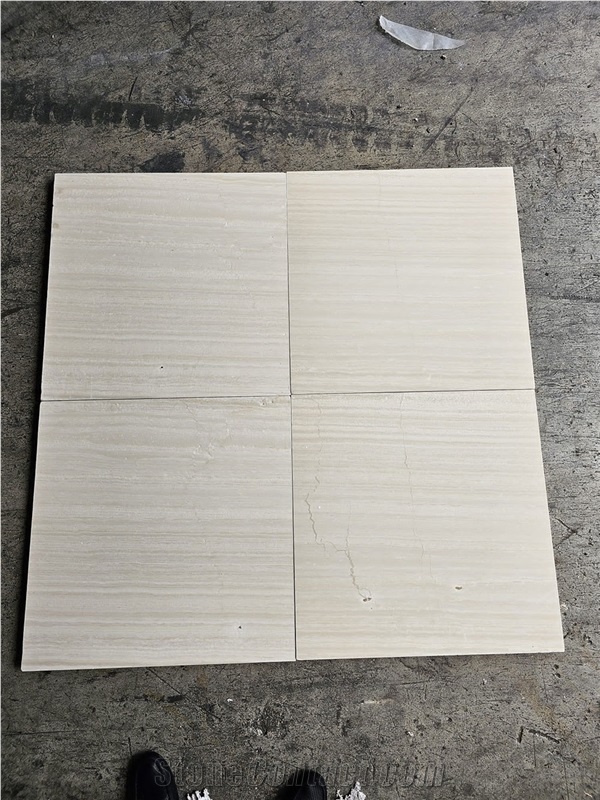Alba Vena Limestone Leathered Tiles