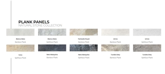 Tundra Grey Marble Bamboo Plank Veneer-Splitface Ledger