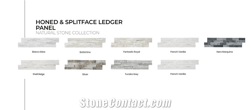 Tundra Grey Marble Bamboo Plank Veneer-Splitface Ledger