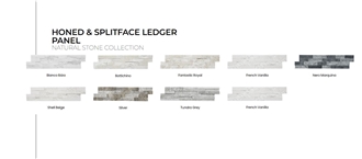 Tundra Grey Marble Bamboo Plank Veneer-Splitface Ledger
