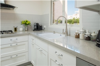 Even Caesar Quartz Stone Kitchen Countertops