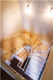 Crema Marfil Beige Marble Steps And Risers
