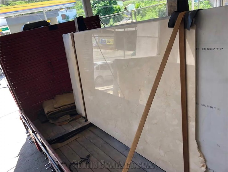 Crema Marfil Marble Slabs