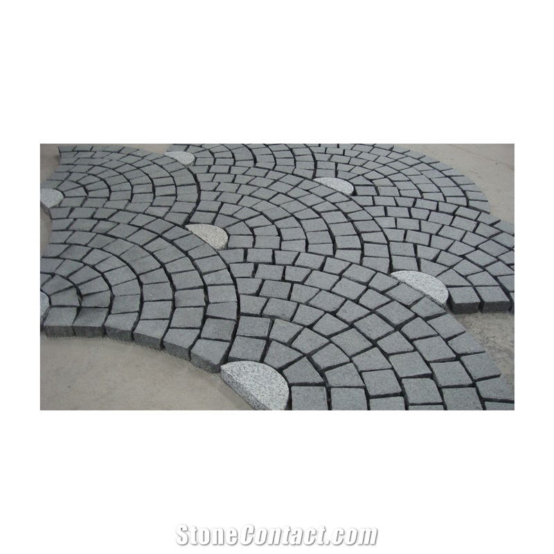 Cheap Dark Grey Outdoor Granite Block Paving Stone