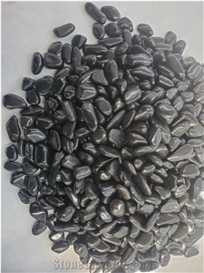 Garden  High Polished Black River Stone Pebble Stone