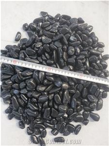 Garden  High Polished Black River Stone Pebble Stone