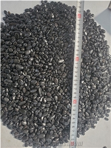 Garden  High Polished Black River Stone Pebble Stone