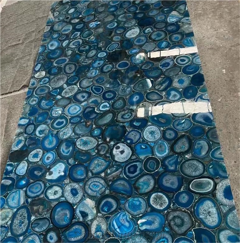 Blue  Semiprecious Stone Tiles