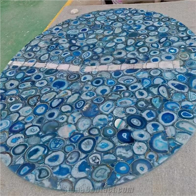 Blue  Semiprecious Stone Tiles