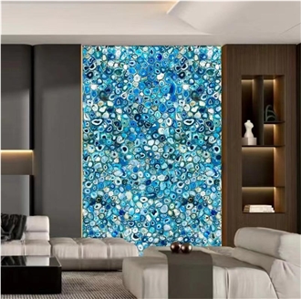 Blue  Semiprecious Stone Tiles