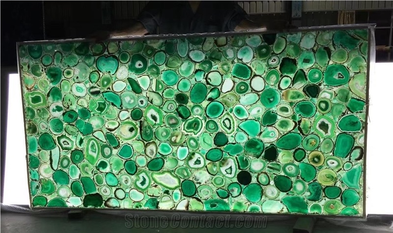 Green  Semiprecious Stone Tiles