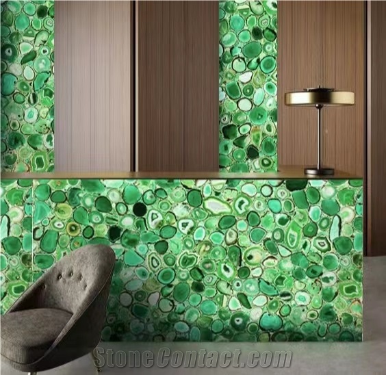 Green  Semiprecious Stone Tiles