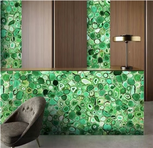 Green  Semiprecious Stone Tiles