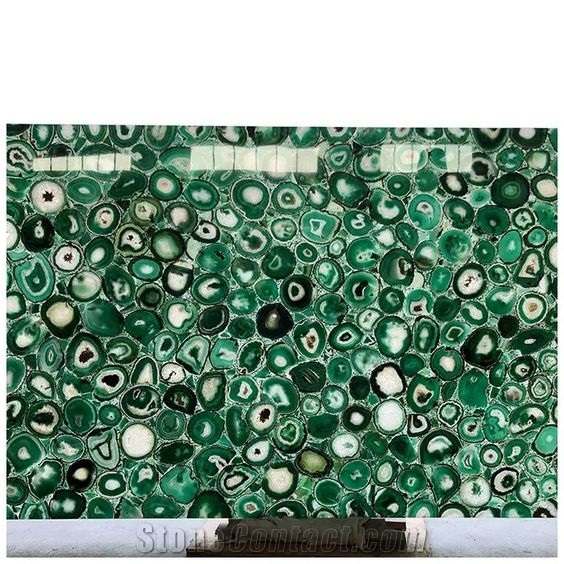 Green  Semiprecious Stone Tiles