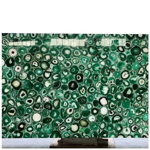 Green  Semiprecious Stone Tiles
