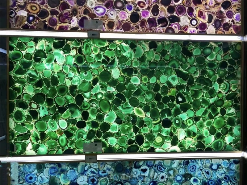 Green  Semiprecious Stone Tiles
