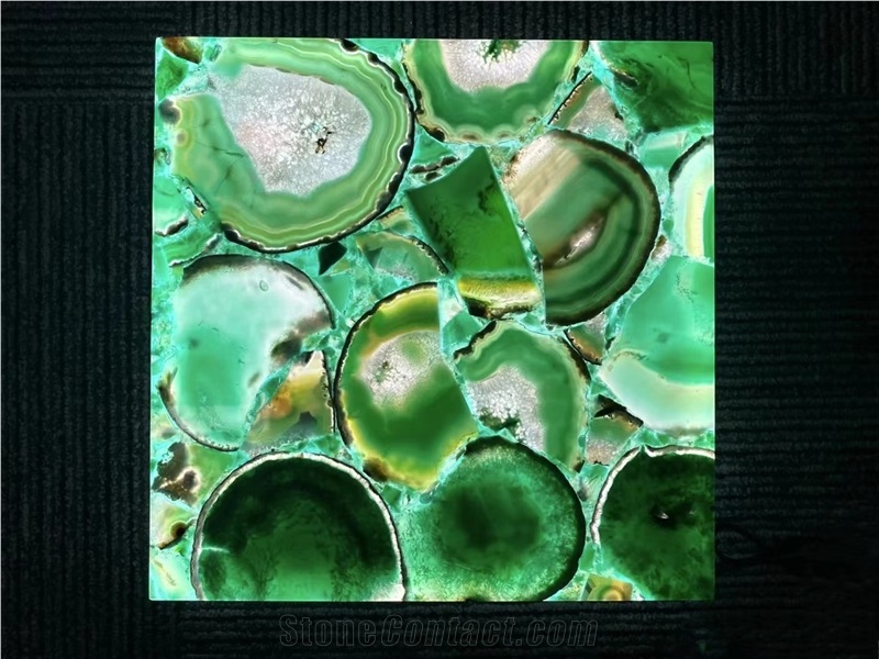 Green  Semiprecious Stone Tiles