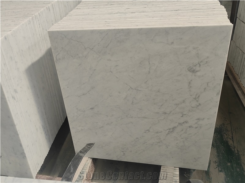 Bianco Carrara White Marble Slabs