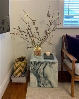 Green Marble Side Table