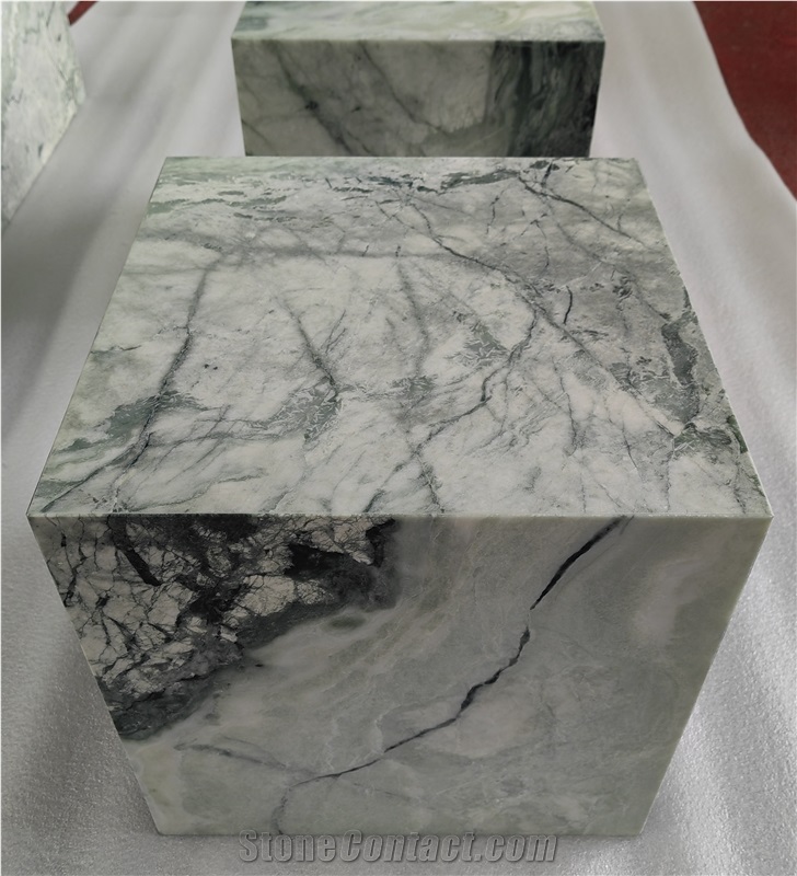 Green Marble Side Table