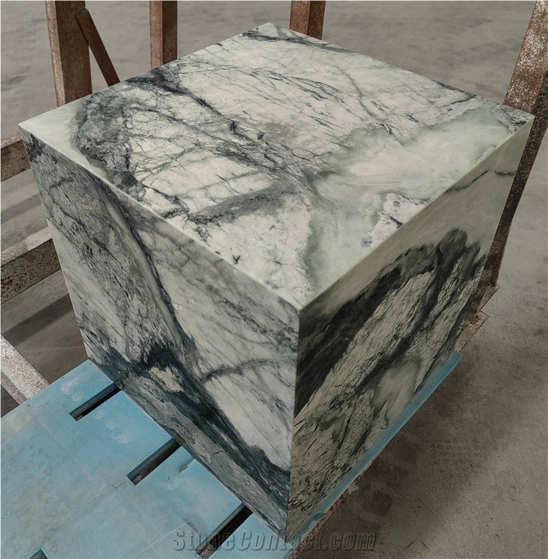 Green Marble Side Table