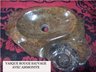 Fossil Brown Marble Sinks
