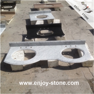White Marble Double Sink Vanity Tops White Marble Double Sink Vanity Tops