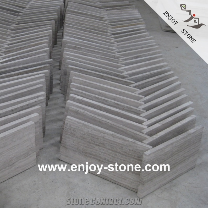 Wood Grain Yello Marble Floor Tiles